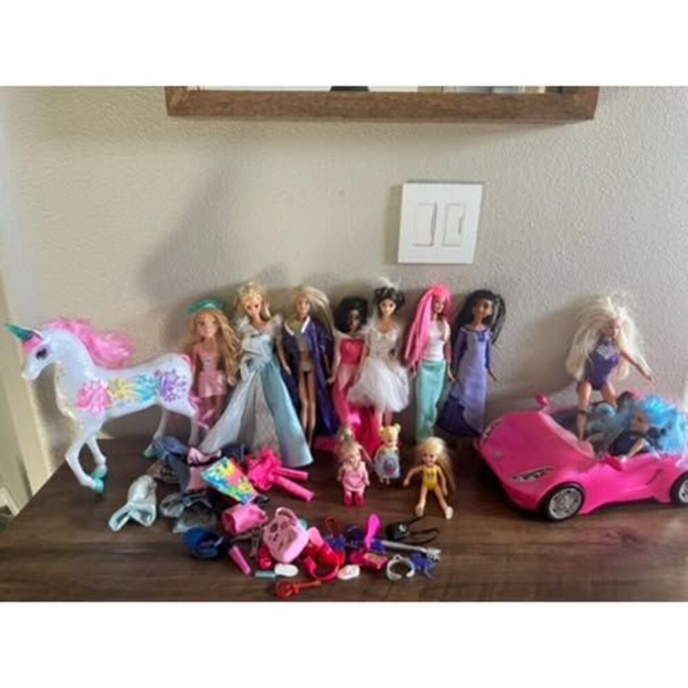 Lot of Barbie (Mixed Brands), Accessories, Convertible & Clothes
